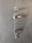 Wind Spinner - Kryształowe Tornado - srebrne