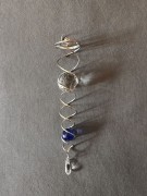 Wind Spinner - Kryształowe Tornado - srebrne