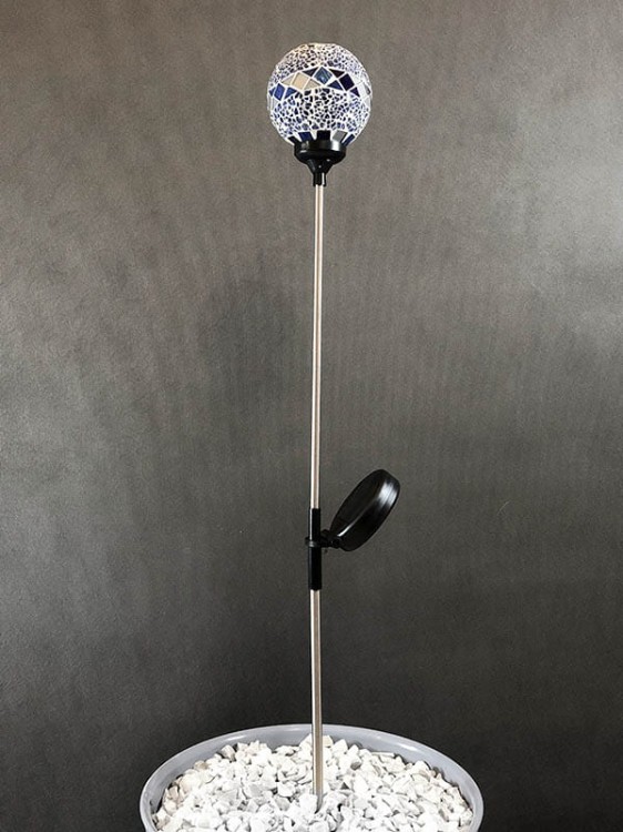 Lampa Solarna LED - mozaika - L21105 - niebieski