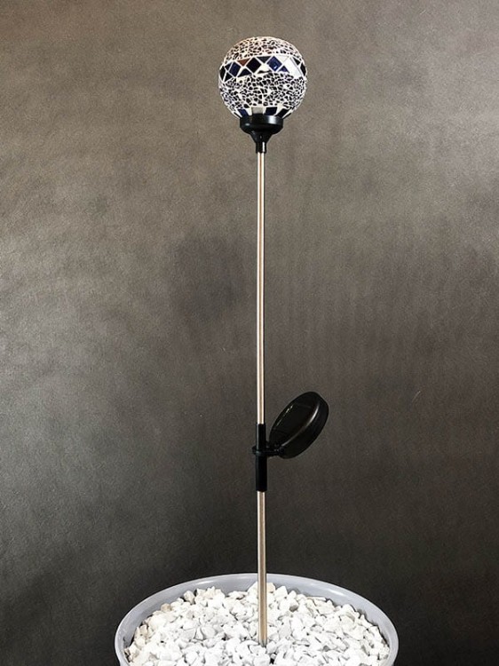 Lampa Solarna LED - mozaika - L21105 - fiolet