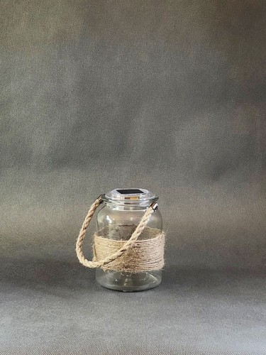 Lampa Solarna Wisząca LED - słoik - L23009