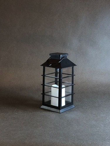 Latarnia Solarna LED - czarna - L23024