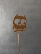 Ozdoba Rdzą Malowana - Sowa