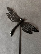 Ozdoba Ogrodowa - Ważka Duża - czarna