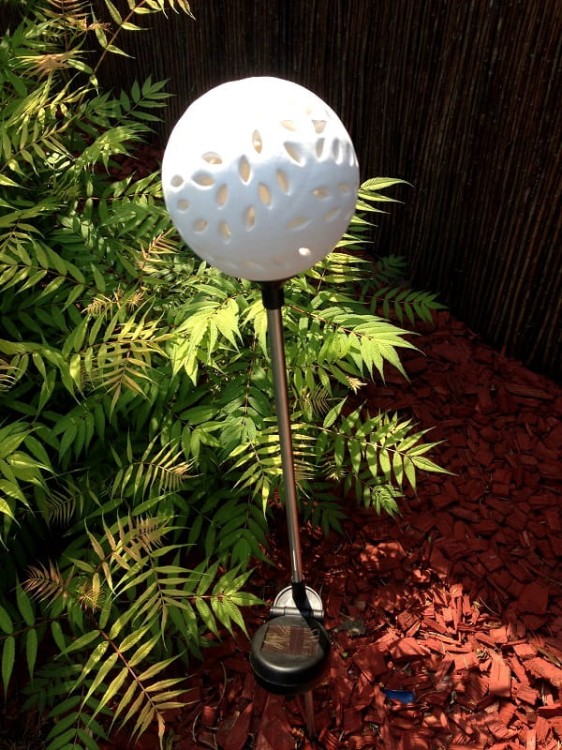 Lampa Solarna LED - kula ceramiczna - L21113