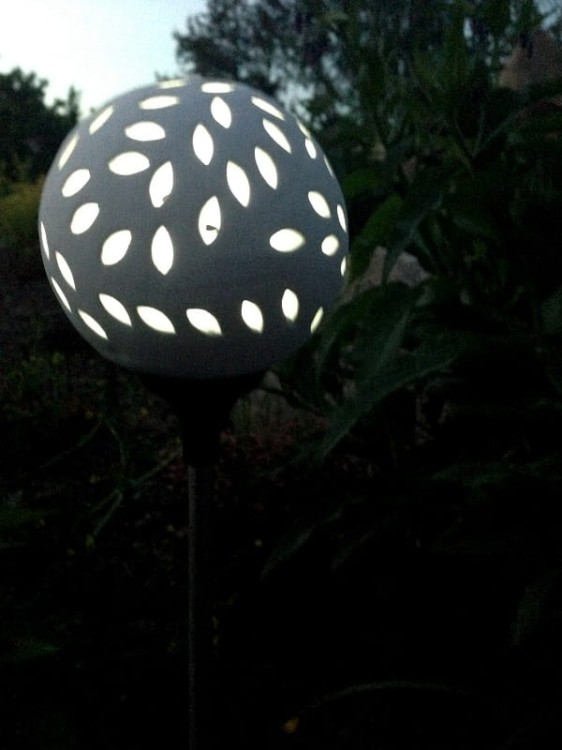 Lampa Solarna LED - kula ceramiczna - L21113