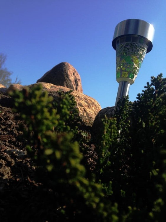 Lampa Solarna LED mozaika - L21103 - zielona