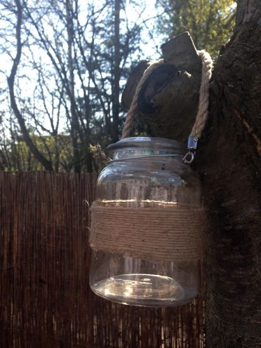 Lampa Solarna Wisząca LED - słoik - L23009