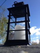 Latarnia Solarna Wisząca - czarna -  L23025