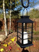 Latarnia Solarna Wisząca - czarna -  L23025