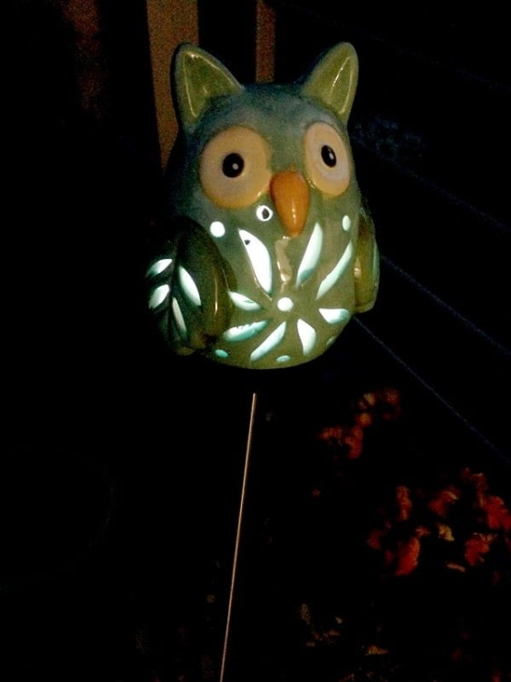 Dekoracyjna Lampa Solarna - Sowa - L21114