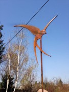 Ozdoba Rdzą Malowana - Jaskółka