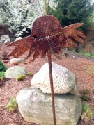 Ozdoba Rdzą Malowana - Jeżówka 2