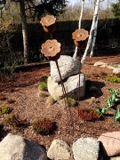 Ozdoba Rdzą Malowana - Makówka