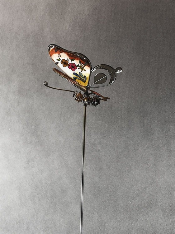 Ozdoba Ogrodowa Motyl - Czerwony - 5030137