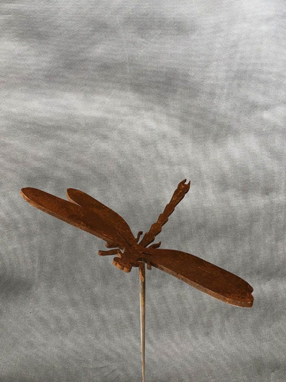 Ozdoba Rdzą Malowana - Ważka