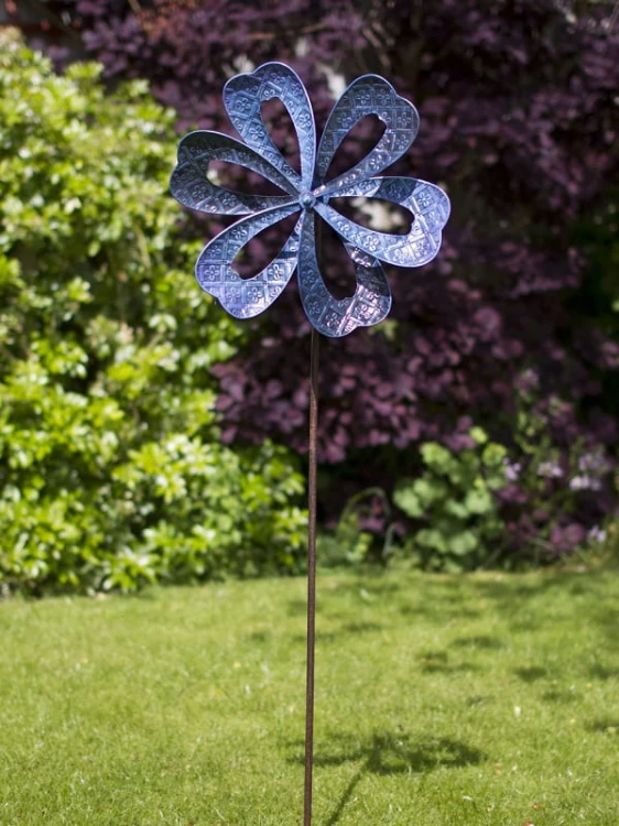 Rzeźba Wiatrowa - Blue Flower - WMFDO1B