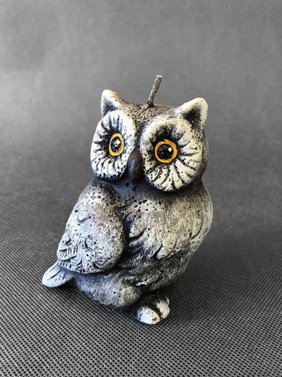 Świeca - Sowa Esmeralda