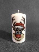 Świeca - Rudolf - biały