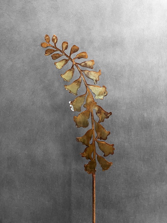 OZDOBA RDZĄ MALOWANA - DZWONEK