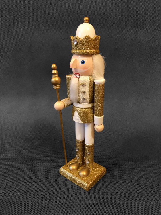 Dziadek do Orzechów duży złoty - 2538007 - nr 2