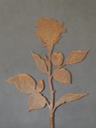 Ozdoba Ogrodowa Rdzą Malowana - Róża