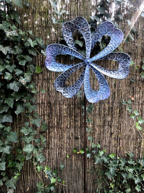 Rzeźba Wiatrowa - Blue Flower - WMFD01B