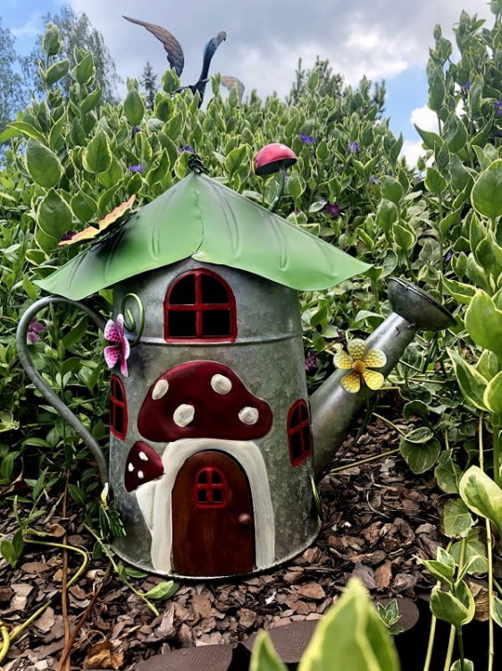 Ozdoba Ogrodowa - Konewkowy Domek - Metaloplastyka - 5030342