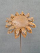 Ozdoba Ogrodowa Rdzą Malowana - Słonecznik