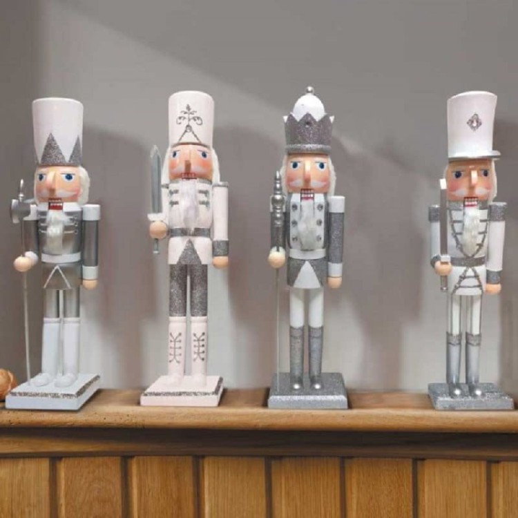 Dziadek do Orzechów Duży Srebrny - 2538012