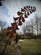 Ozdoba Ogrodowa Rdzą Malowana - Dzwonek