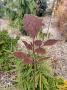 Ozdoba Ogrodowa Rdzą Malowana - Róża