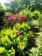 Ozdoba Ogrodowa Rdzą Malowana - Ważka ażurowa