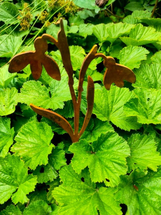 Ozdoba Ogrodowa Rdzą Malowane - Przebiśnieg