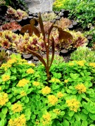 Ozdoba Ogrodowa Rdzą Malowane - Przebiśnieg