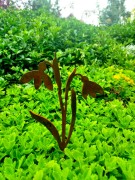 Ozdoba Ogrodowa Rdzą Malowane - Przebiśnieg