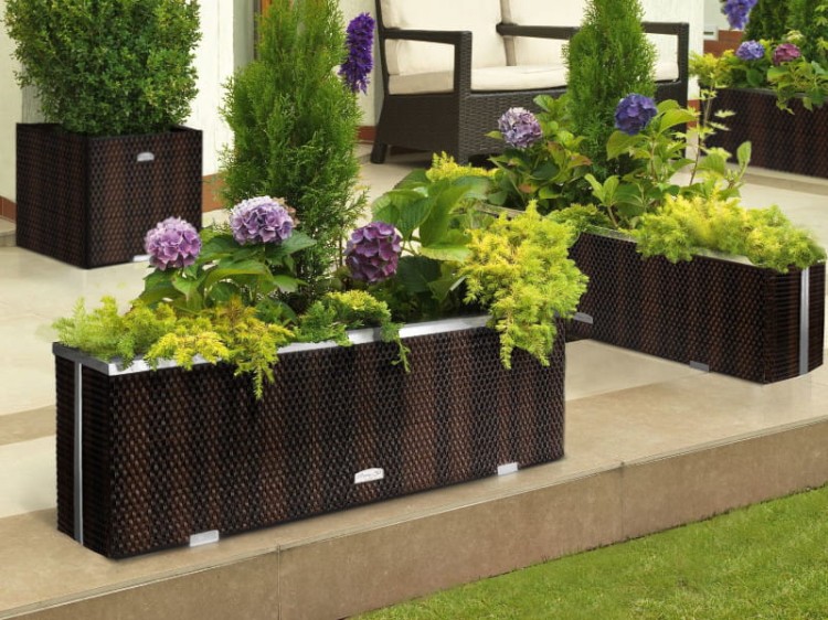 Donica Technorattanowa 150x39x50