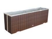 Donica Technorattanowa 150x39x50 kolor - RD 06