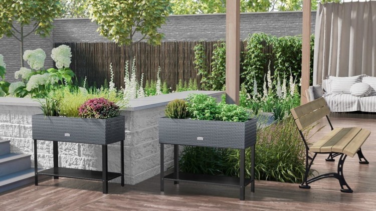 Ziołownik Technorattanowy - przykładowa aranżacja