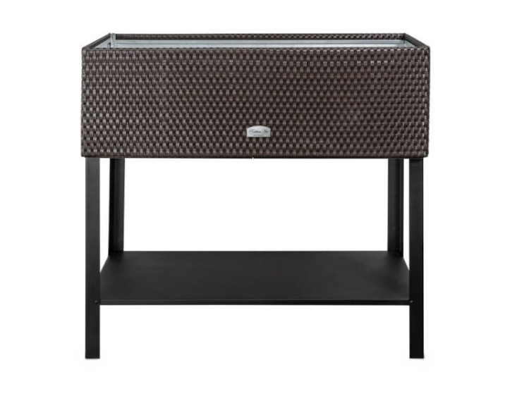 Ziołownik Technorattanowy - przykład ustawienia na stelażu