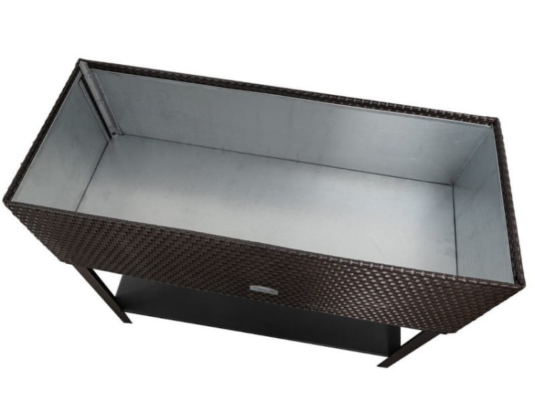 Ziołownik Technorattanowy - przykład ustawienia na stelażu