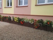 Donica Technorattanowa z Systemem Nawadniającym 125x39x43 - przykład aranżacji