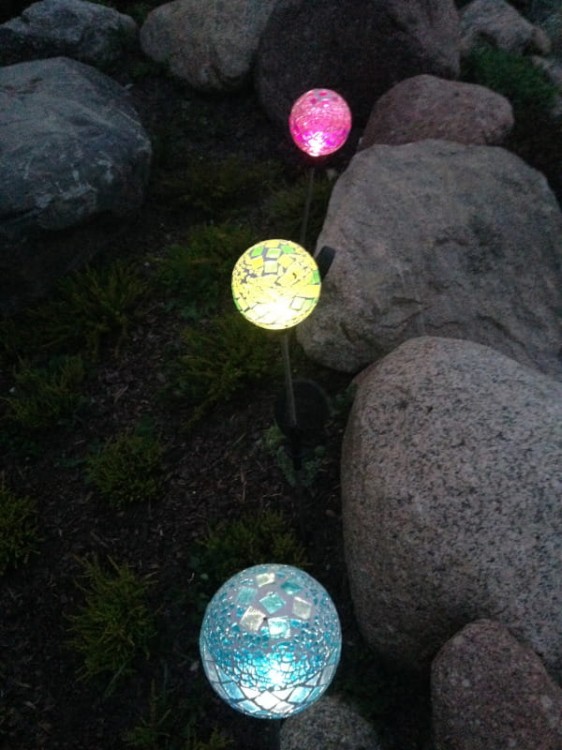 Lampa Solarna LED mozaika kula - L21105