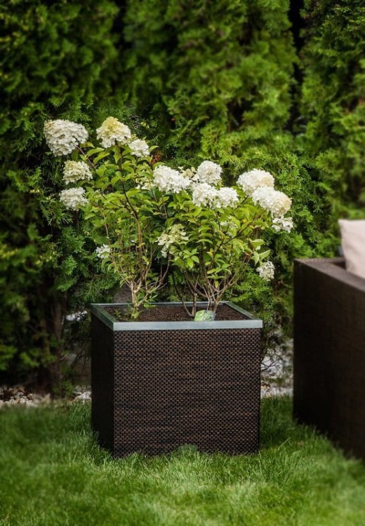 Donica Technorattanowa z Systemem Nawadniającym 50x50x43