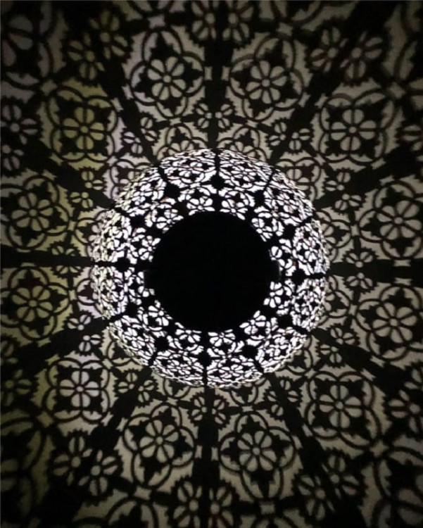 Solarny Ażurowy Lampion - 1080910