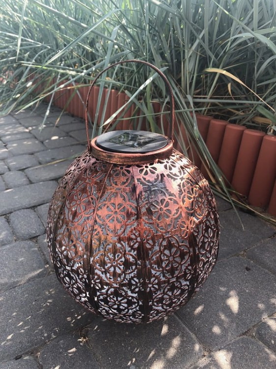Solarny Ażurowy Lampion - 1080910