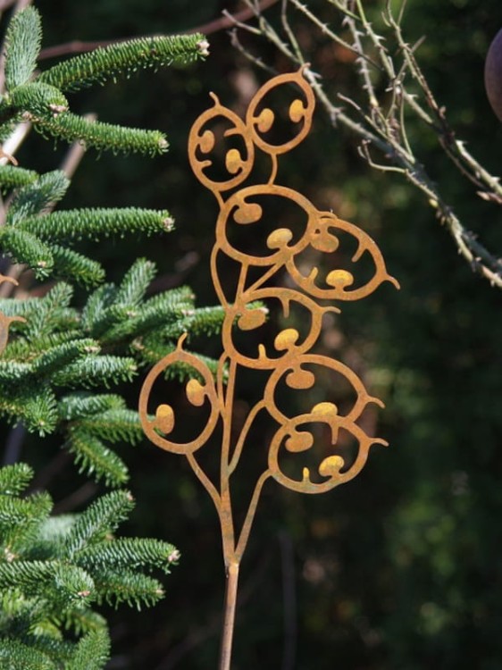 Ozdoba Ogrodowa Rdzą Malowana - Miesięcznica