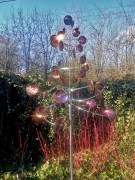 Rzeźba Wiatrowa - Cumulus - OW2828 - nierdzewna rzeźba kinetyczna