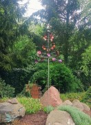 Rzeźba Wiatrowa - Cumulus - OW2828 - nierdzewna rzeźba kinetyczna