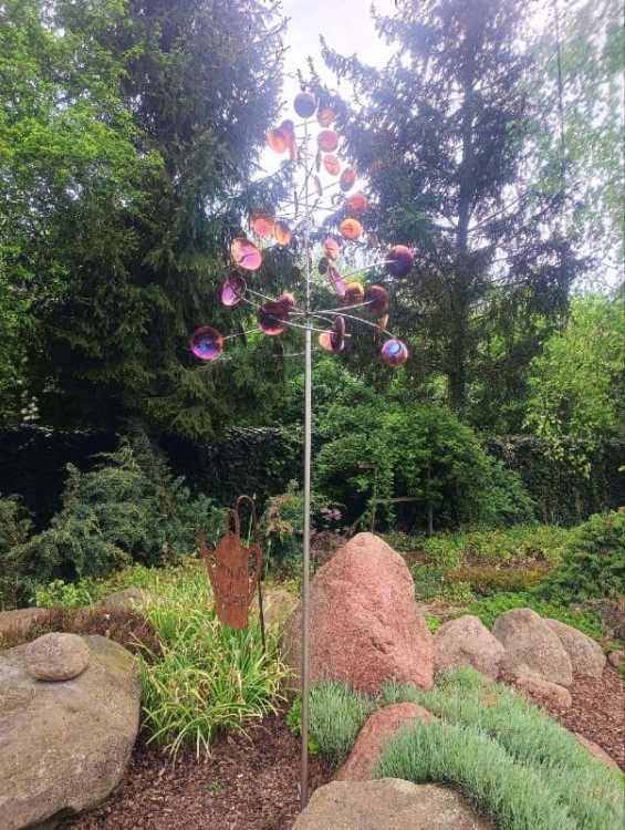 Rzeźba Wiatrowa - Cumulus - OW2828 - nierdzewna rzeźba kinetyczna